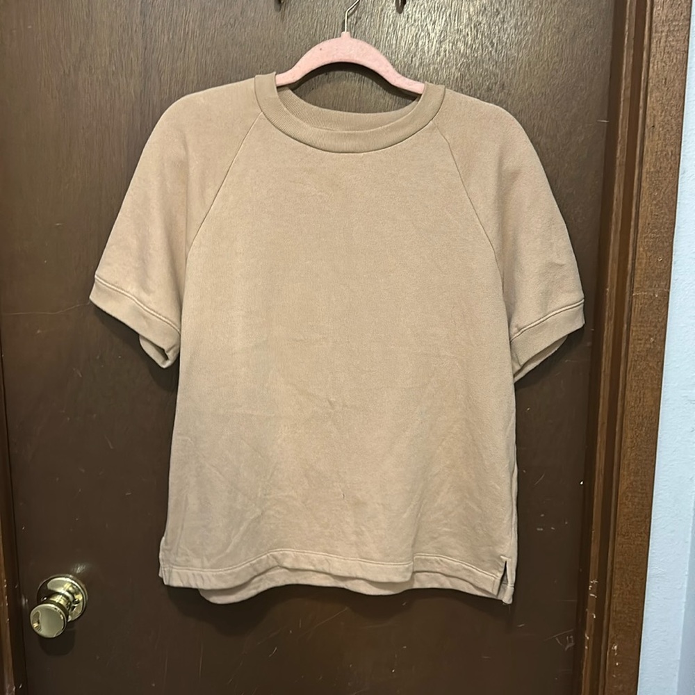 VS PINK Camel Colored Sweater Shirt Size Medium